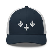 The Three Fleurs Trucker Hat - NOLA REPUBLIC T-SHIRT CO.