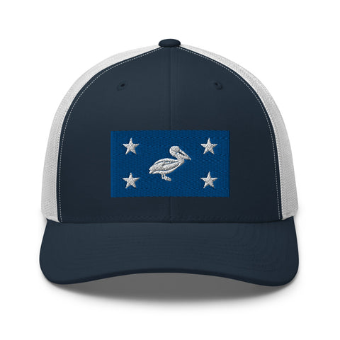 CCC Bridge Pelican Trucker Cap - NOLA REPUBLIC T-SHIRT CO.