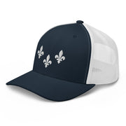 The Three Fleurs Trucker Hat - NOLA REPUBLIC T-SHIRT CO.