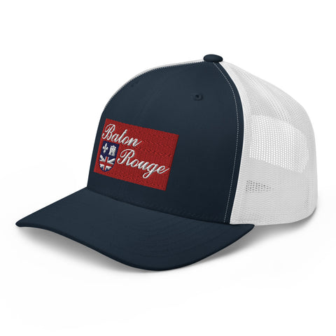 Baton Rouge Flag Trucker Hat - NOLA REPUBLIC T-SHIRT CO.