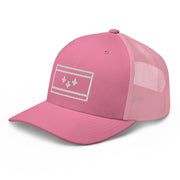 New Orleans Flag Stencil Trucker Hat - NOLA REPUBLIC T-SHIRT CO.