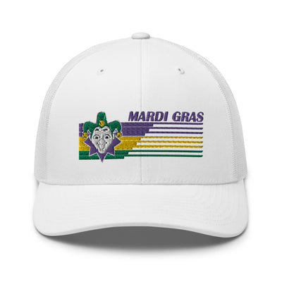 Retro Mardi Gras Jester Trucker Hat - NOLA REPUBLIC T-SHIRT CO.