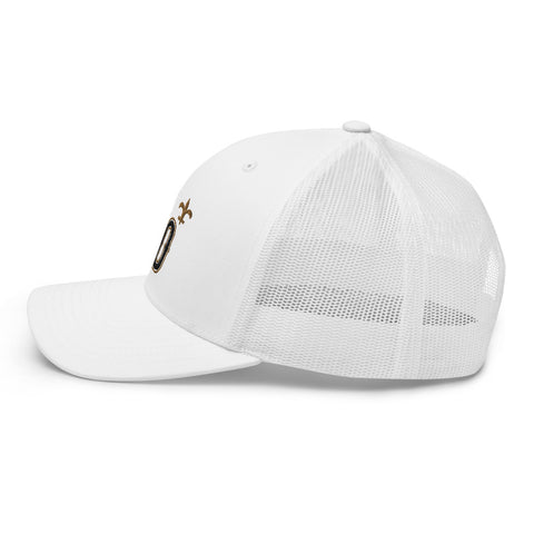 N.O. Black & Gold Trucker Hat - NOLA REPUBLIC T-SHIRT CO.