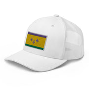 Mardi Gras NOLA Flag Trucker Hat - NOLA REPUBLIC T-SHIRT CO.