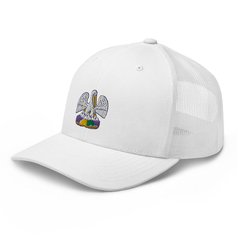 King Cake State of Mind Trucker Hat - NOLA REPUBLIC T-SHIRT CO.