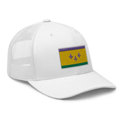 Mardi Gras NOLA Flag Trucker Hat - NOLA REPUBLIC T-SHIRT CO.