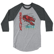 Breaux Bridge Crawfish Capital 3/4 Sleeve Raglan Shirt - NOLA REPUBLIC T-SHIRT CO.