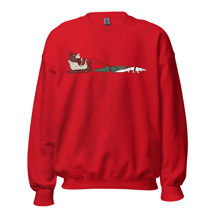 Rouxdolph's Sleigh Ride Unisex Sweatshirt - NOLA REPUBLIC T-SHIRT CO.