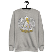 Louisiana State Pelican Unisex Fleece Sweatshirt - NOLA T-shirt, New Orleans T-shirt