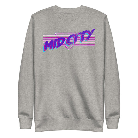 New Orleans Mid City 90's Unisex Fleece Sweatshirt - NOLA REPUBLIC T-SHIRT CO.