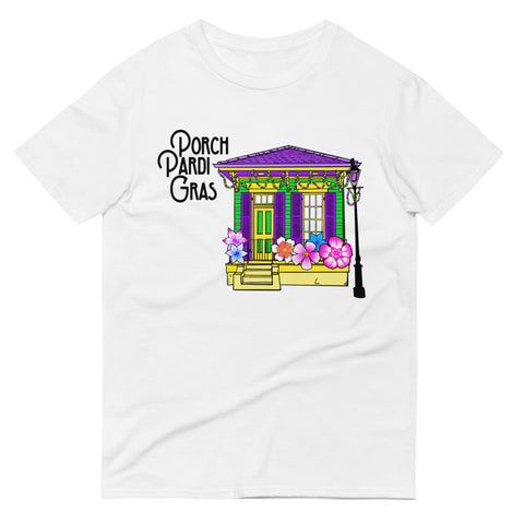 Porch Pardi Gras Unisex T-Shirt - NOLA T-shirt, New Orleans T-shirt