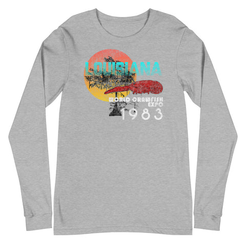 Louisiana World Crawfish Expo 1983 Unisex Long Sleeve - NOLA REPUBLIC T-SHIRT CO.