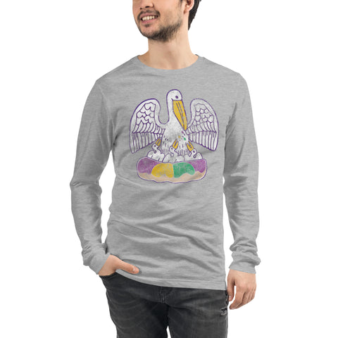 King Cake State of Mind Unisex Long Sleeve T-Shirt