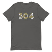 504 Black & Gold T-Shirt - NOLA REPUBLIC T-SHIRT CO.