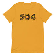 504 Black & Gold T-Shirt - NOLA REPUBLIC T-SHIRT CO.