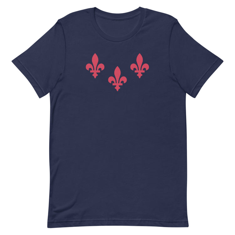 The 3 Fleurs Unisex T-Shirt - NOLA REPUBLIC T-SHIRT CO.