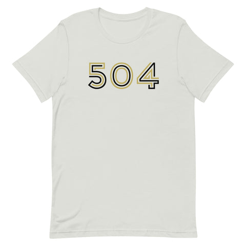 504 Black & Gold T-Shirt - NOLA REPUBLIC T-SHIRT CO.