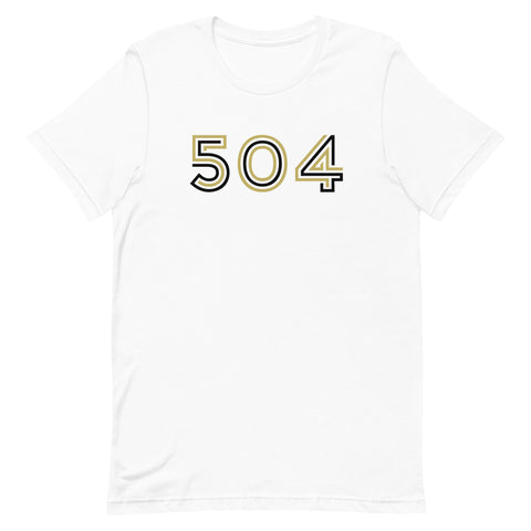 504 Black & Gold T-Shirt - NOLA REPUBLIC T-SHIRT CO.