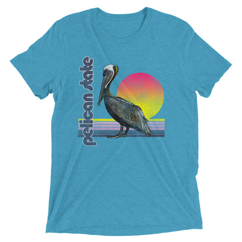 Retro Pelican State Unisex Tri-blend T-Shirt - NOLA REPUBLIC T-SHIRT CO.