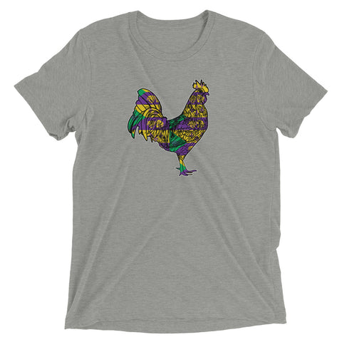 Courir de Mardi Gras 2022 Rooster Unisex Tri-blend T-Shirt, Nola Republic T-Shirt Co.