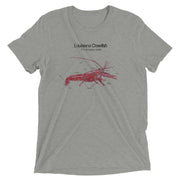 Louisiana Crawfish: Anatomy Unisex Tri-blend T-Shirt - NOLA REPUBLIC T-SHIRT CO.