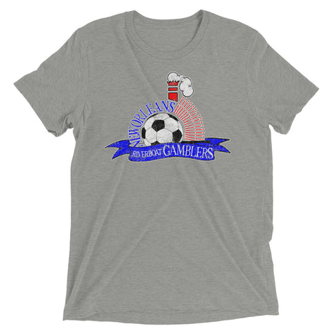 Retro New Orleans Riverboat Gamblers FC 1993 Tri-blend T-Shirt - NOLA REPUBLIC T-SHIRT CO.