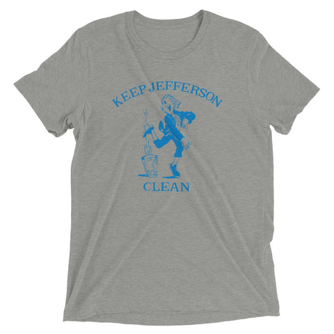 Keep Jefferson Clean Tri-blend T-Shirt - NOLA REPUBLIC T-SHIRT CO.