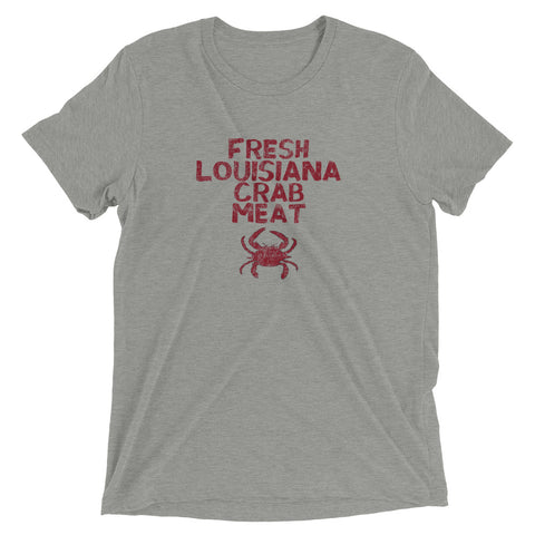 Fresh Louisiana Crab Meat Tri-blend T-Shirt - NOLA REPUBLIC T-SHIRT CO.