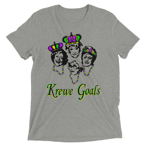 Golden Krewe Goals Mardi Gras Unisex Short-Sleeve T-Shirt