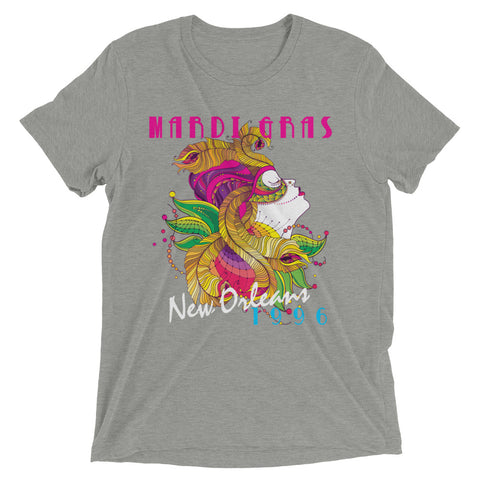 Vintage Mardi Gras 1996 Tri-blend Unisex T-Shirt