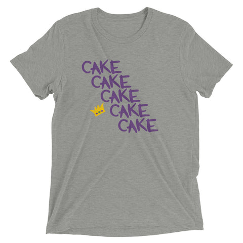 Mardi Gras Cake, Cake, Cake... Unisex Tri-blend T-Shirt