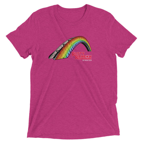 Rusty Rainbow Bridge - Bywater Tri-blend T-Shirt - NOLA REPUBLIC T-SHIRT CO.