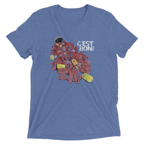 C'est Bon! Crawfish Boil Unisex Tri-blend T-Shirt - NOLA REPUBLIC T-SHIRT CO.