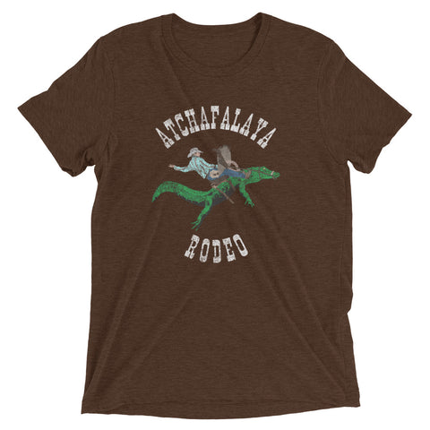 ATCHAFALAYA RODEO Unisex Tri-blend T-Shirt - NOLA REPUBLIC T-SHIRT CO.