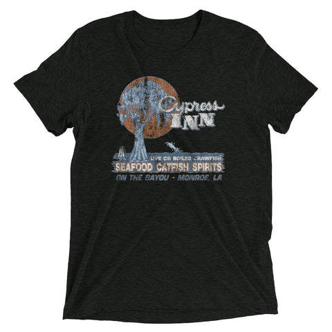 Retro Cypress Inn Tri-blend T-Shirt - NOLA REPUBLIC T-SHIRT CO.