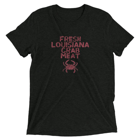 Fresh Louisiana Crab Meat Tri-blend T-Shirt - NOLA REPUBLIC T-SHIRT CO.