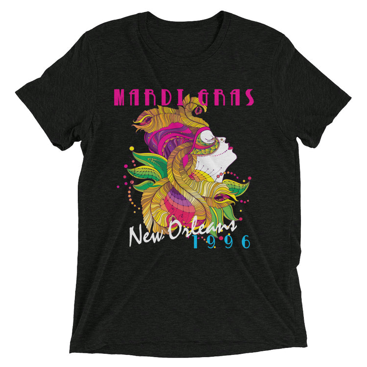 Vintage Mardi Gras 1996 Tri-blend Unisex T-Shirt - NOLA REPUBLIC T-SHIRT CO.