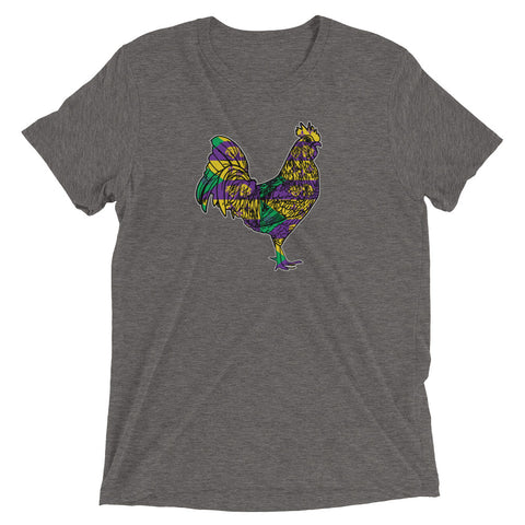 Courir de Mardi Gras 2022 Rooster Unisex Tri-blend T-Shirt, Nola Republic T-Shirt Co.