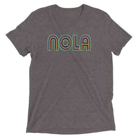 NOLA Mardi Gras Stripes Unisex Tri-blend T-Shirt - NOLA REPUBLIC T-SHIRT CO.