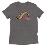 Rusty Rainbow Bridge - Bywater Tri-blend T-Shirt - NOLA REPUBLIC T-SHIRT CO.