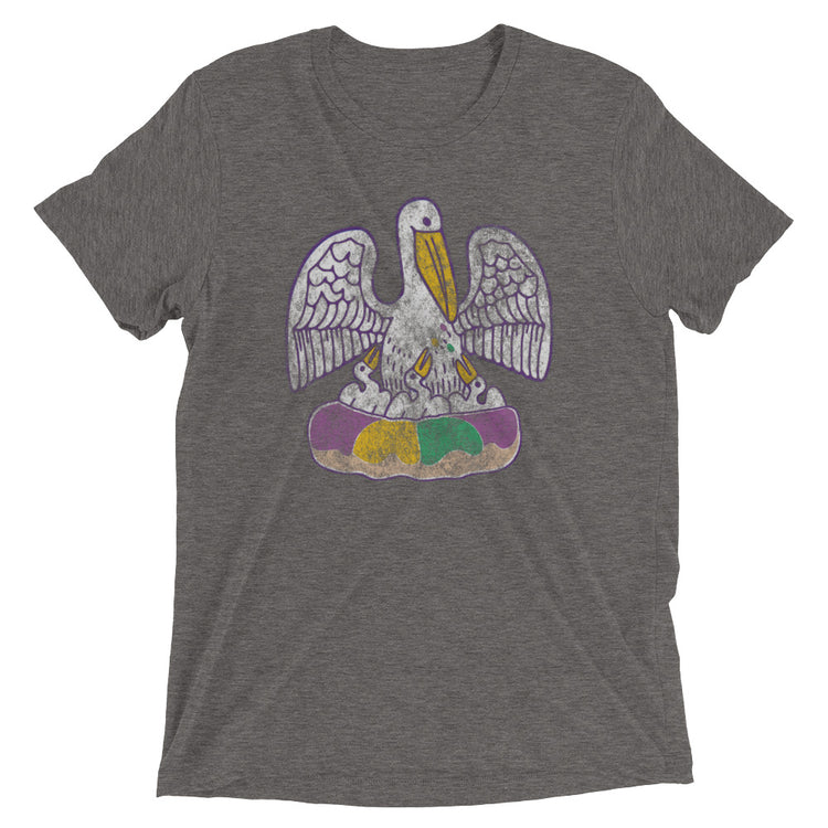 King Cake State of Mind Unisex Tri-blend T-Shirt - NOLA REPUBLIC T-SHIRT CO.