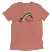 Rusty Rainbow Bridge - Bywater Tri-blend T-Shirt - NOLA REPUBLIC T-SHIRT CO.