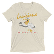 Vintage Louisiana Pelican State Tri-blend Unisex T-Shirt - NOLA REPUBLIC T-SHIRT CO.