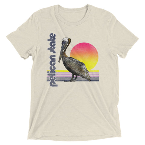 Retro Pelican State Unisex Tri-blend T-Shirt - NOLA REPUBLIC T-SHIRT CO.