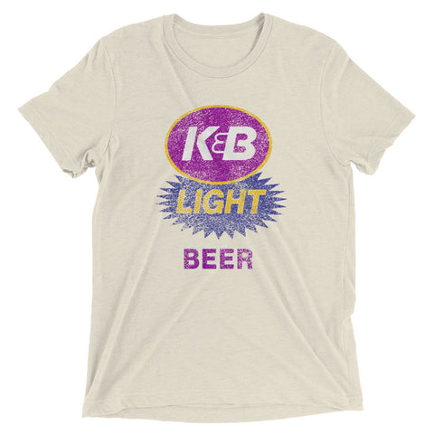 K & B LIGHT Beer Tri-blend T-Shirt - NOLA REPUBLIC T-SHIRT CO.