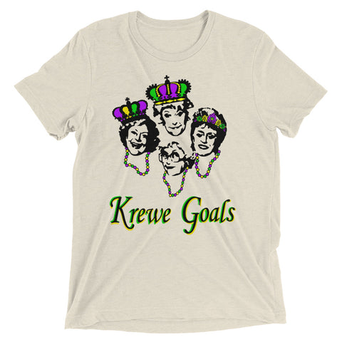 Golden Krewe Goals Mardi Gras Unisex Short-Sleeve T-Shirt