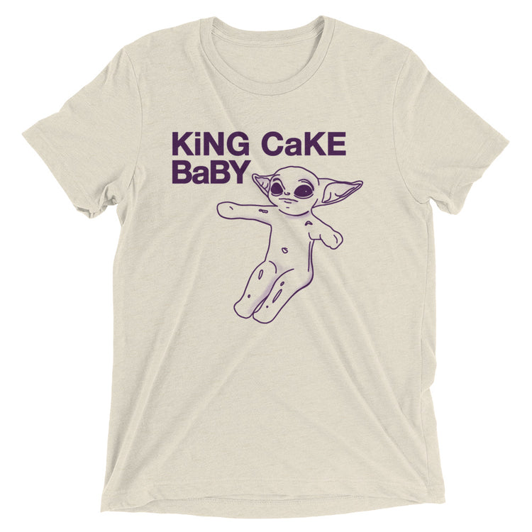 King Cake Baby Tri-blend Unisex T-Shirt - NOLA REPUBLIC T-SHIRT CO.