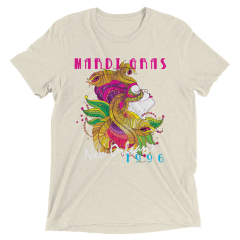 Vintage Mardi Gras 1996 Tri-blend Unisex T-Shirt