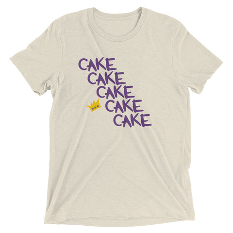 Mardi Gras Cake, Cake, Cake... Unisex Tri-blend T-Shirt