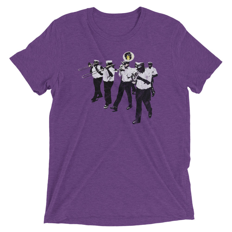 SECOND LINE Season New Orleans Vintage Scrubbed Tri-blend T-Shirt Unisex - NOLA REPUBLIC T-SHIRT CO.